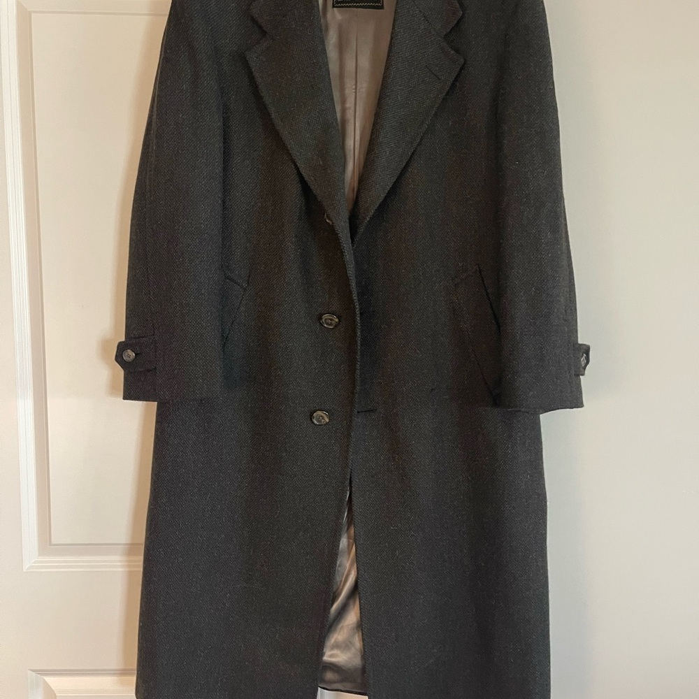 Hart Schaffner Marx Dark Gray Trench Coat